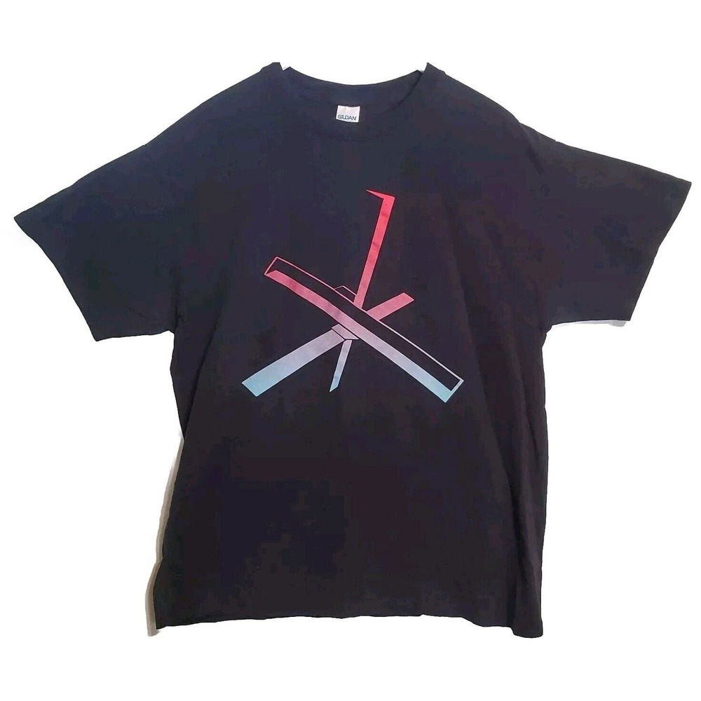 The Chainsmokers WWJ Tour 2019 Concert T-Shirt Size Large Black 2-sided